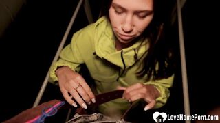 My girlfriend likes public sex