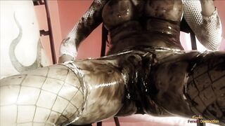 Overspread in chocolate during the time that fucking excites the brunette hair sufficiently to ride until the chair breaks