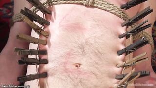 Large melons blond femdom-goddess Lorelei Lee whips butt to bound Thrall Fluffy then rides his taped face and pegs him in doggy style with ding-dong