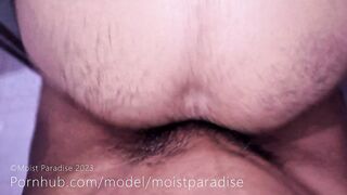 My str8 ally tries my large ebony ramrod bareback and this chab likes it 4K UHD XXX POV