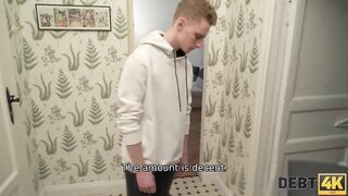 DEBT4k Ukrainian shopaholic banged by debt collector in hubbys presence