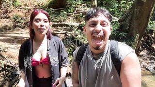 Daring pair gets lost in the woods and ends up screwing in a hidden paradise!