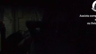 Married woman cheating on her spouse at a beach kiosk; cuckold catches her and films anything.