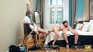 CUCK4K. My SEXY LATIN CHICK WIFE made a awesome and immodest sex surprise for me