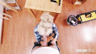 Golden-haired Sweetheart Blondie Fesser Enjoys The Private Sensation