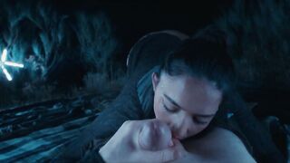 Booty to throat below the stars with large-butt Spanish femdom-goddess, Nuria Millan