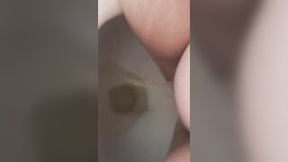 Pissing in water closet