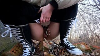 Pissing field day part two (steaming hawt)