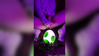 Charming twat peeing on cute socks and feet compilation