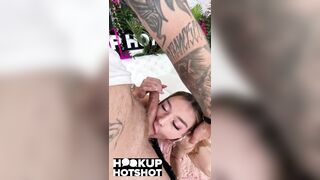 Della Cate Rims Bryan Gozzling's Anus During Sloppy Rimjob!