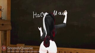 German Lessons Turned into banging your teacher! VRChat ASMR RP - Shemale hentai - Oral