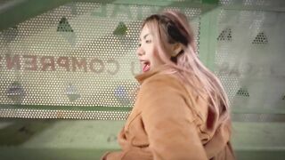 On the way home was Naima Rosse on the street and that babe convinced me to in public