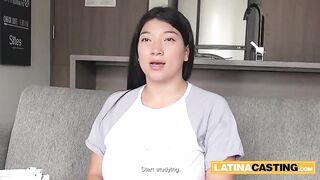 Breasty Colombian Hottie Slurps On Large White Cock In Wild Homemade Try-out