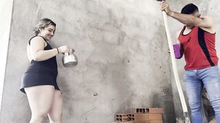 cheating wife screwing hard on all fours