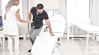 Nympho Nurse Veronica Leal Seduces Her Patients Into A double penetration Group-sex With BBC Doctor GP3396