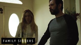 FAMILY SINNERS - Seductive Golden-haired Stepsister Surrenders To Her Stepbrother’s Unfathomable Oral-job Enjoyment