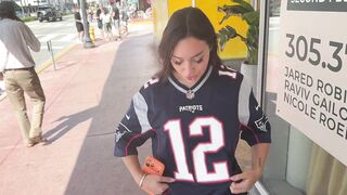 Sisi Rose bangs a Patriots player