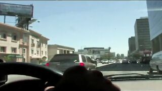 Audrey Hollander And Tory Lane Get Their Hitchiker Booty Holes Creamed