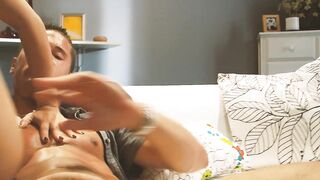 CAUGHT LATINAS Scene-1_Charming Latin babe teen Angelina Stoli with a large butt enjoys a spunk flow on her face