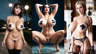 Ai Lovely Woman Hungers for Hawt Excitement in Created Generated Compilation PMV Romp