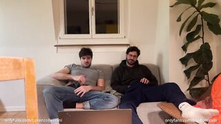 Str8 ally helps homosexual bro jerking of