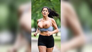 Breasty Older Chicks Running in Park - Wild Melons Outdoor 1 [AI generated]