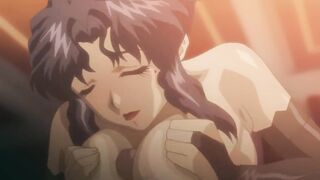 Experienced Breasty Woman Gives Fellatio to her Lover - Anime