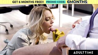 ADULT TIME - Hawt Office Maid Kenna James Teases Overworked Married Boss For Sneaky ANAL Affair