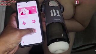 The SKULL STUD toy from BEYOURLOVER is so realistic that this guy cums inside during the time that I'm sucking his nuts