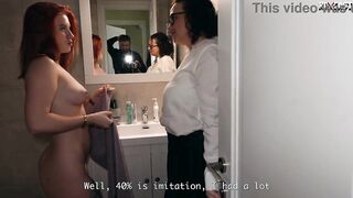 Fiery Crystal White in a Scene After Anal Casting! Hard Public 3some Banging in the Shower! Part two