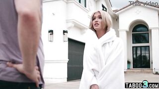 Slender petite titted golden-haired thot banged roughly by a stranger