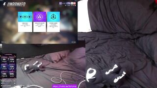 SUCCBUS CATGIRL EMO stoner tries to play overwatch whilst this babe gets vibrated by her viewers egirl punk punk kitten gamer gooner cute