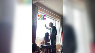 Large Butt Latin babe Smack Clown Dong For The 1st Time & Enjoyed it!