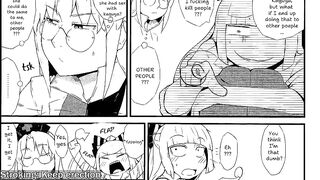 Voiced futanari doujin - Mokou x Eirin x Kaguya