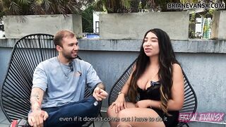 Veritoaguas went from teacher to porn actress and bangs Brian Evansx with her large breasts