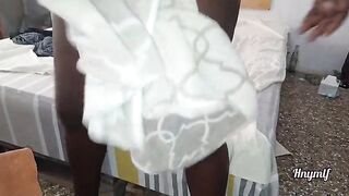 After washroom mood ( time to play with my toy)