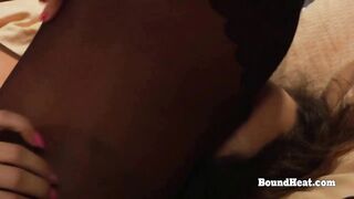 Curvy Large Booty Lesbo Serf Enjoys In Touching And Giant Climax With Mistresse