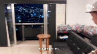 Empanadas Sales Male from zero sales to hawt bang with his client who had no cash christmas eve, this guy cumshots a lot in her throat (PART 1)