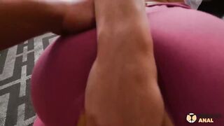 Taut yoga panties anal screw with small lalin girl Emily Willis