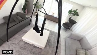Sophia Sterling Gets Her Pussy Filled On Surprise Sex Swing