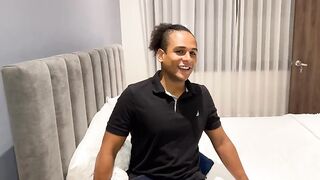 I cheat on my cuckold spouse with the BBC hotel receptionist, this guy fills my cunt with cum in advance of this chab gets home!