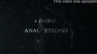 Scarlett darksome booty is destroyed anal by 4 bbc