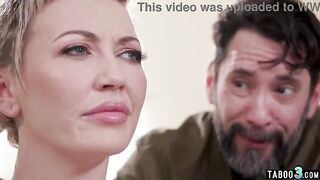 Large breasts mother I'd like to fuck blondie improving her anal skills on a large weenie