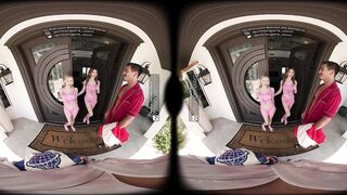 VR Bangers: 2 Angels With Constricted Twats Bang Hard In A College FFM 3some - VR Porn