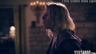 Tiny traveler double permeated by stepbrothers in a hardcore 3some