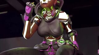 Shemale hentai Dva get screwed and helped selfsuck in Busan Base by Sombra during the time that that babe's working on her MEKA (Overwatch Shemale hentai animation)