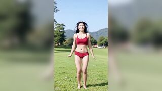 woman all undressed being pleased ai episode