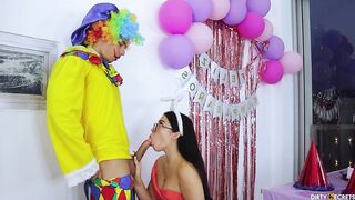 BIRTHDAY HOTTY GETS BANGED AT HOME WHILST HER DAD IS AT WORK