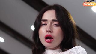 Behind the Scenes — Taut Twat Play With a Large Sextoy