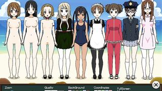 angels undressing in beach